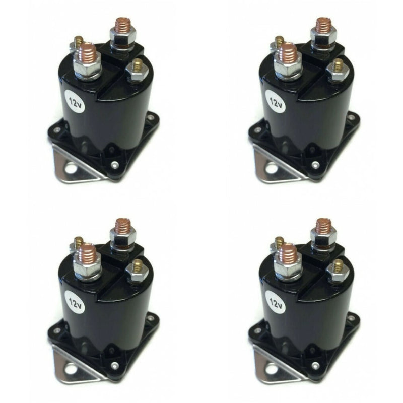 DURAFORCE 12 Volt Solenoid for Gas Golf Cart Kart Buggy 4 Terminal 4 Pack
