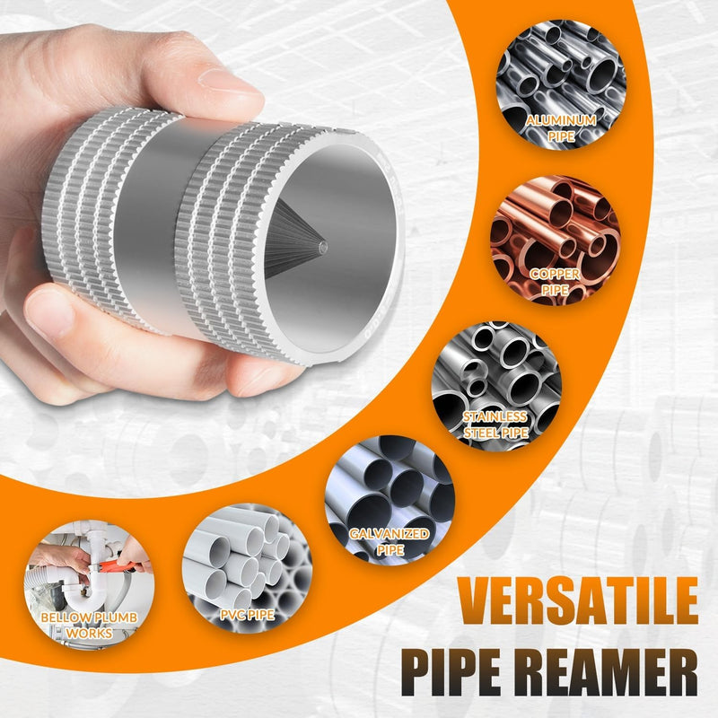 Reaming Tool for Copper Stainless Steel Tubing Pipe Reamer Sizes 1/4" to 1-1/4