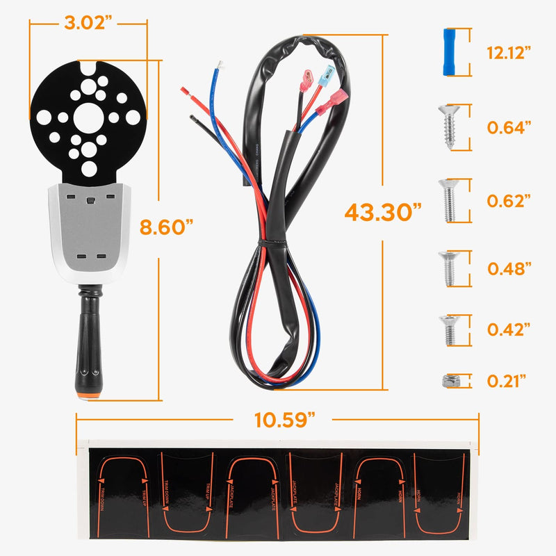 PT1000-1P Pro Bezel Control Switch Blinker Trim Jack Plate for Seastar