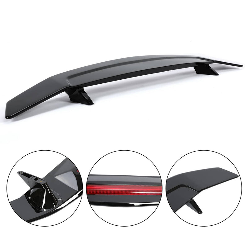 DURAFORCE R Style Trunk Spoiler Wing with LED Light for Honda Civic X 10th Gen 2016-2021