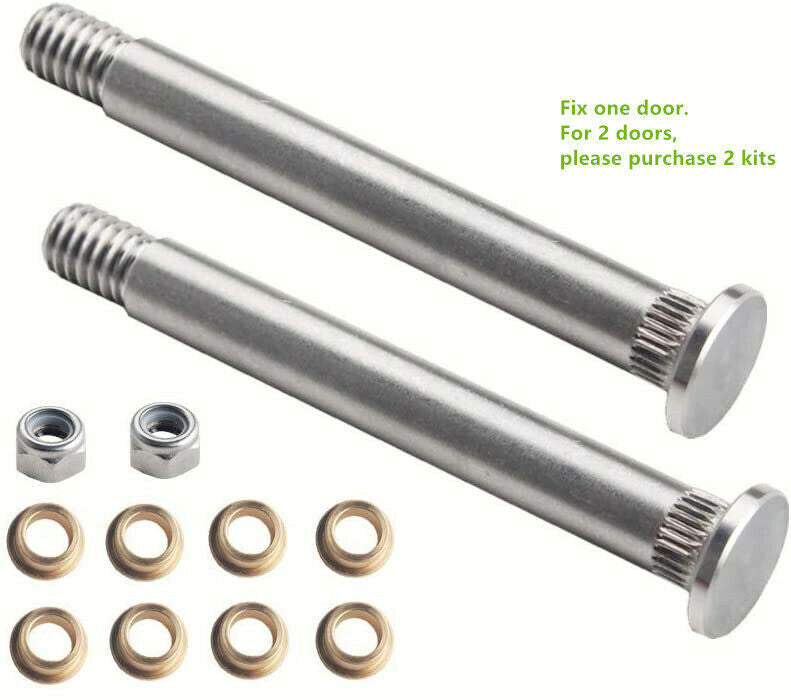 Front Door Hinge Pin & Bushing Repair Kit 2 Pin 1 Door for Ford Lincoln Mercury
