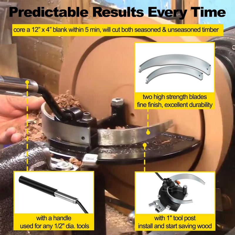 Bowlsaver Bowl Coring System for Woodcut Bowlsaver Complete System