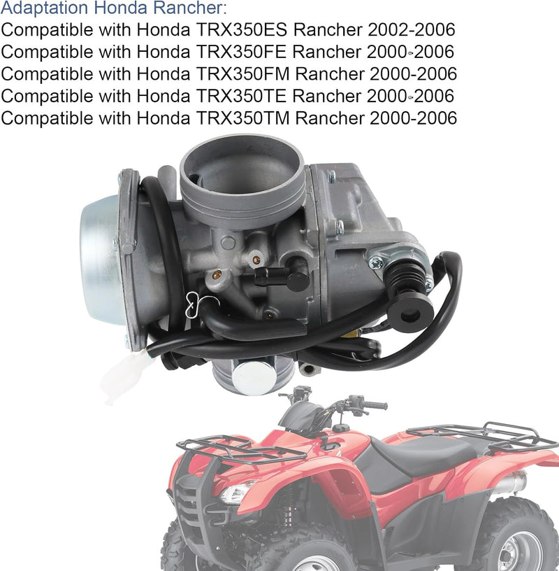Carburetor Kit for Honda Rancher 350 TRX 350 FM TM TE FE 2000-2006
