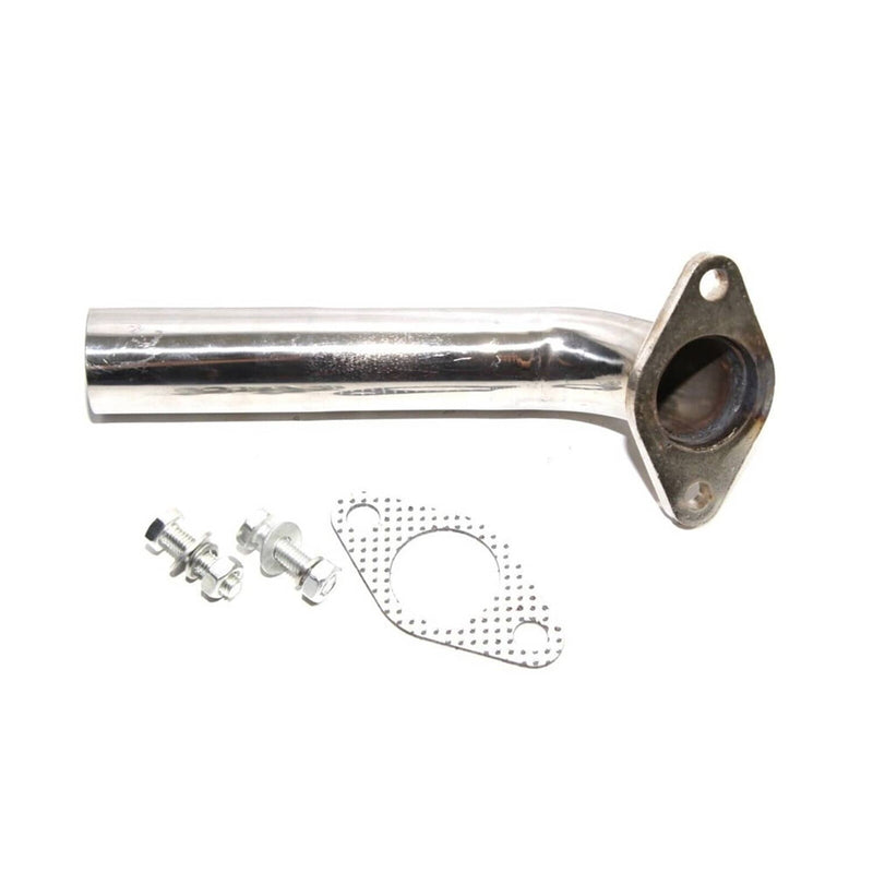 2-Bolt SS Dump Tube Wastegate for 38MM 35MM Turbo Actuator Pipe Silver