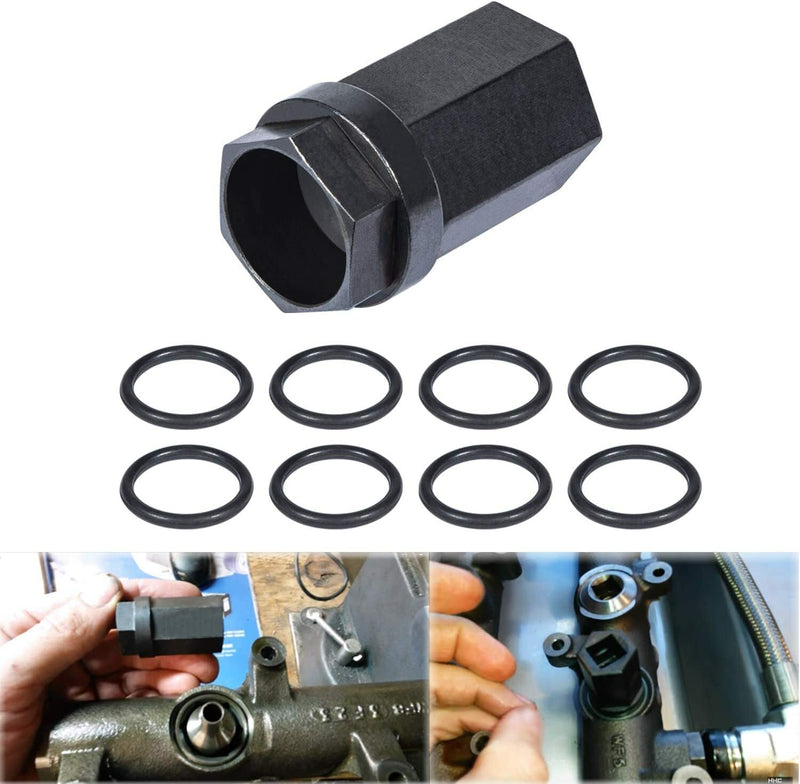 Nipple Cup Socket Kit for Ford 03-07 6.0L Oil Rail Repair 1/2-Inch Drive