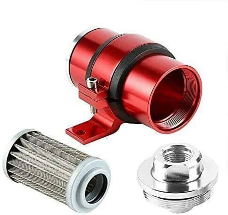 AN6 AN8 AN10 30 Micron Inline Fuel Filter Bracket Billet Aluminum for Car