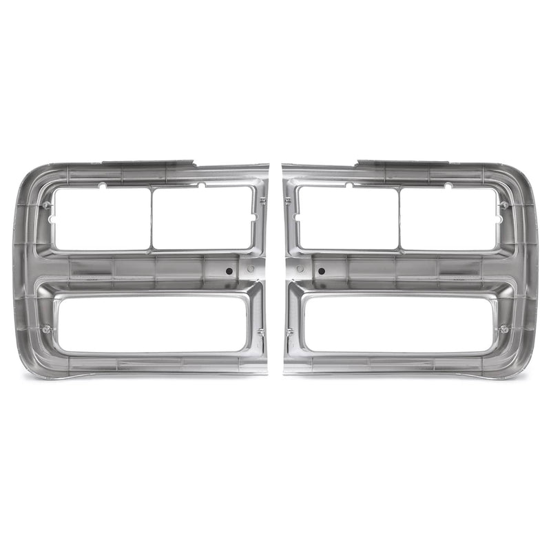 DURAFORCE Headlight Bezel Door Set for Chevrolet G10 G20 G30 1992-95 Driver Passenger Pair