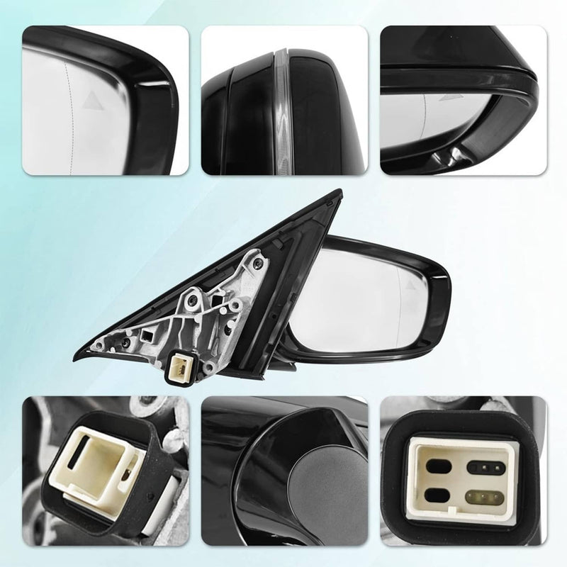 Passenger Side Mirror Blind Spot for BMW 320i 330i 330e 2019-2023 Black