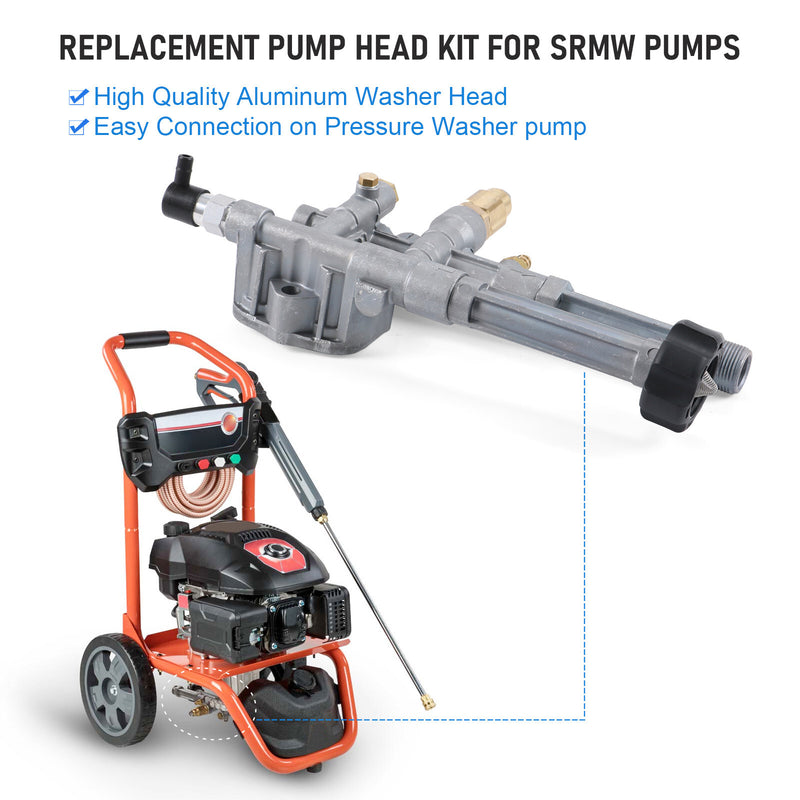 RMW 2.2G24 Complete Pump Head Assy for SRMW 2.2G26 Pumps AR42518
