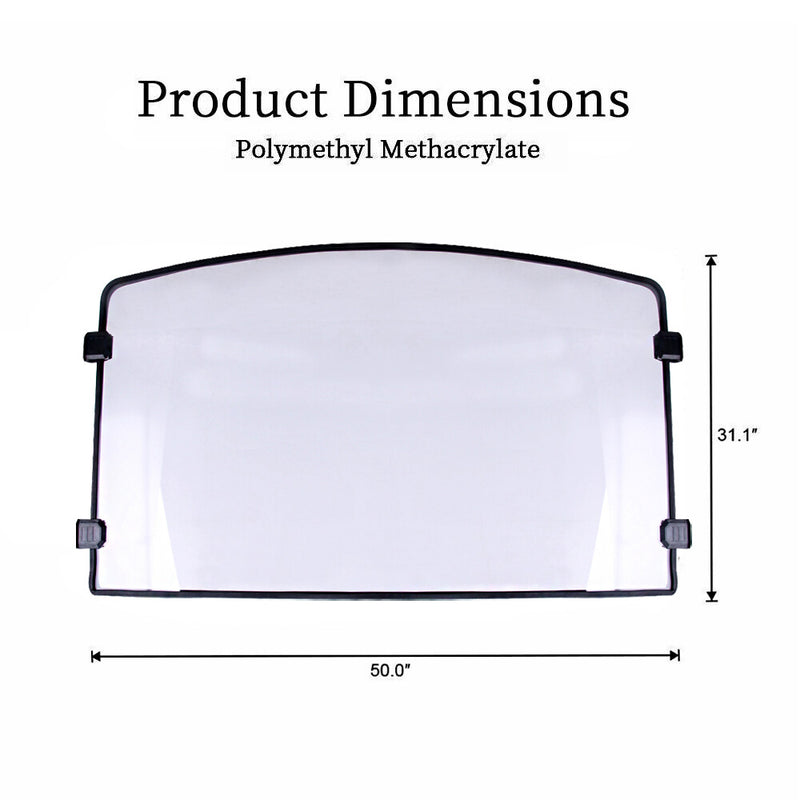 Scratch-Resistant Full Windshield for 2013-2025 Polaris Ranger 1000 XP / 900 XP