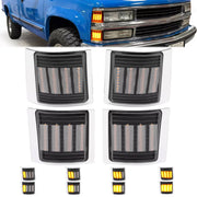 DURAFORCE Sequential Corner Side Marker Lights for Chevy C/K 1500 2500 3500 94-98 Set