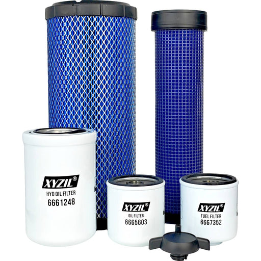 DURAFORCE Maintenance Filter Kit for Bobcat 864 863 873 883 Outer Inner Air Fuel Separator