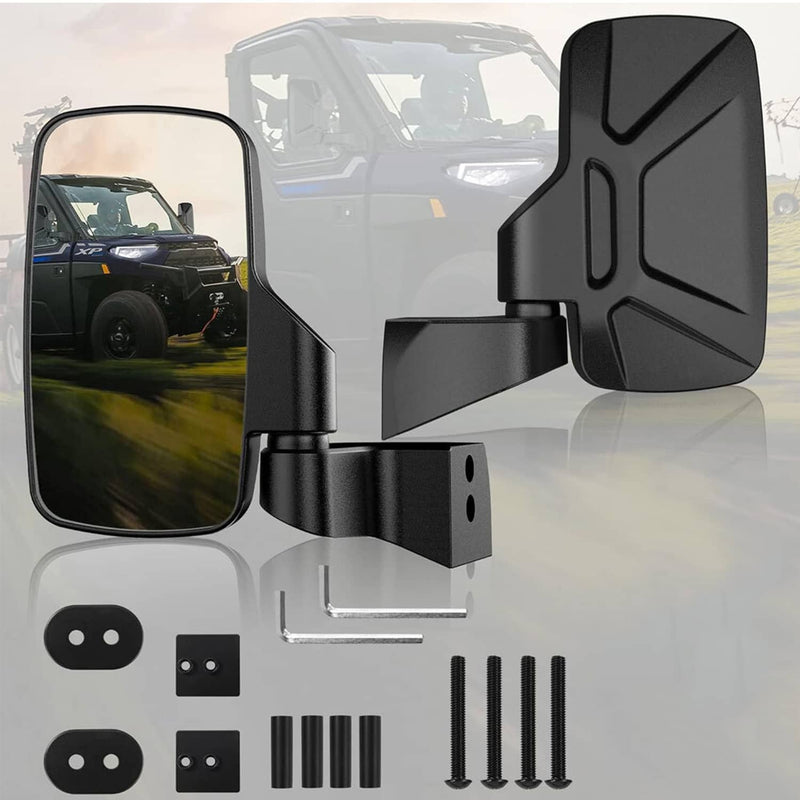 Door Mounted Side Mirrors for Polaris Ranger 1000 XP1000 Crew Northstar Pro XD