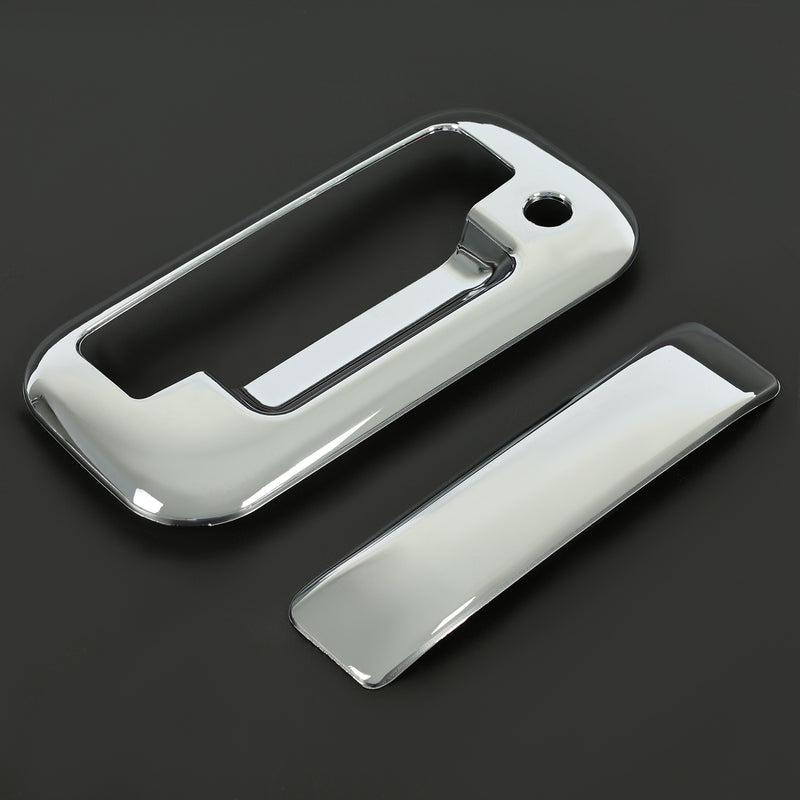 Chrome Outside Tailgate Handle Cover Overlay for Ford F-150 F150 4 Door 2004-14