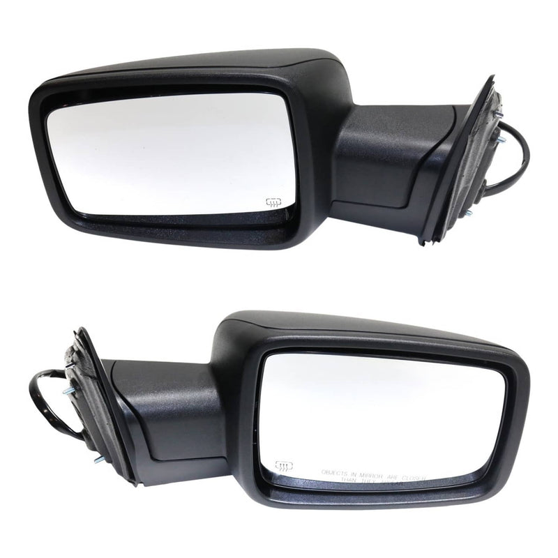 LH RH Mirrors Power Fold Adjust Heated Puddle Light for 2013-2019 Ram 1500