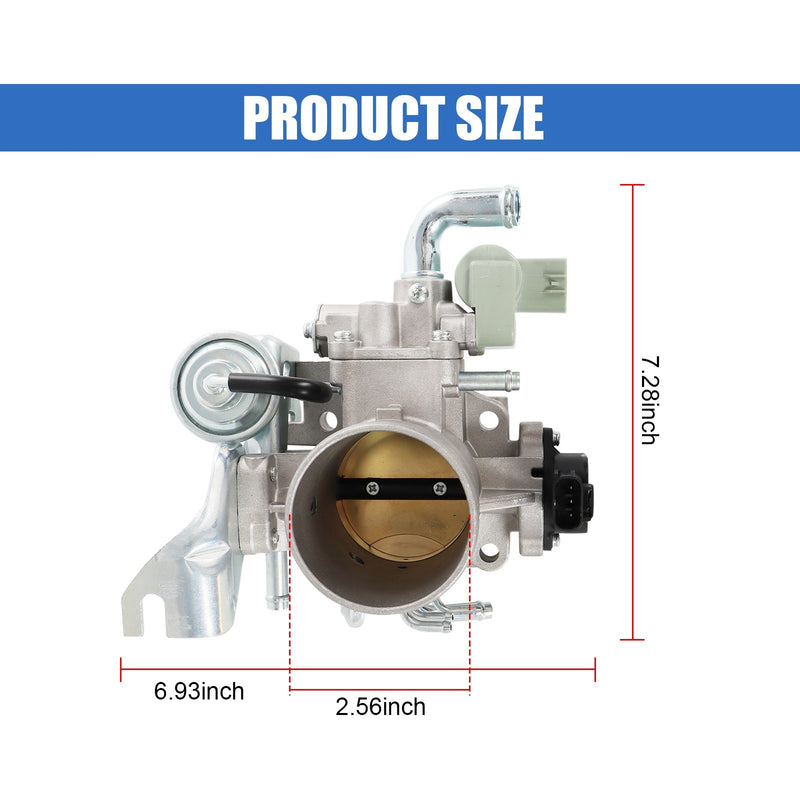 22210-75210 Fuel Throttle Body Valve for Toyota 4Runner 2.4L 2.7L 1997-2004