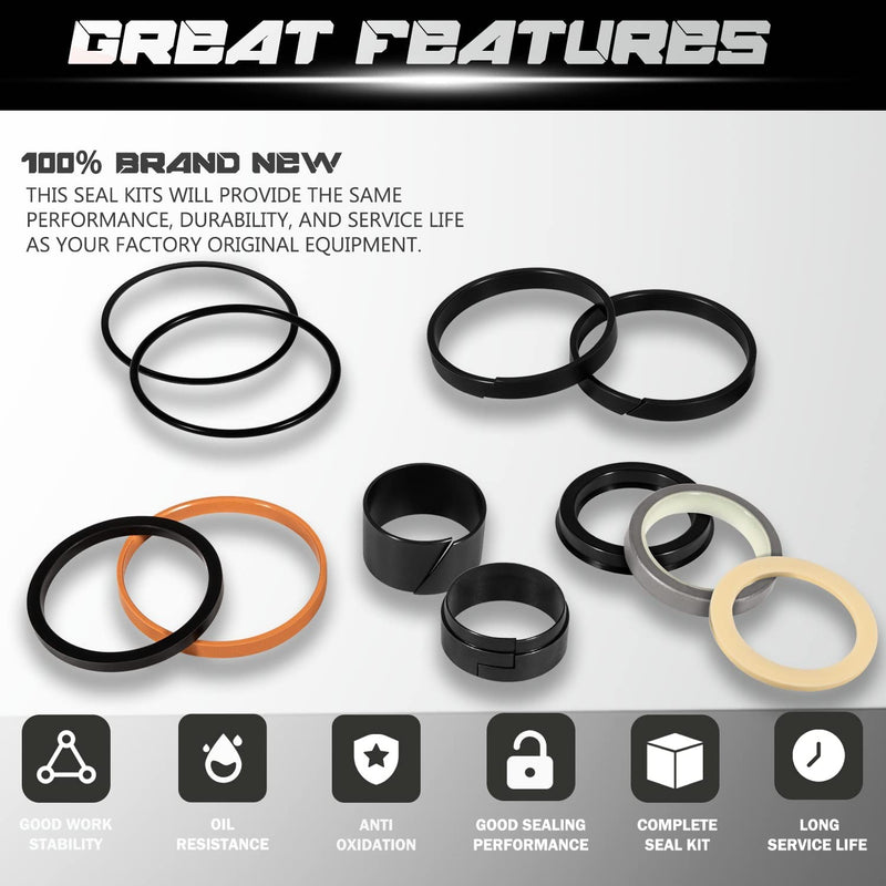 1543252C1 G109452 G105548 Hydraulic Cylinder Seal Kit for Case 1.5" Rod 3" Bore