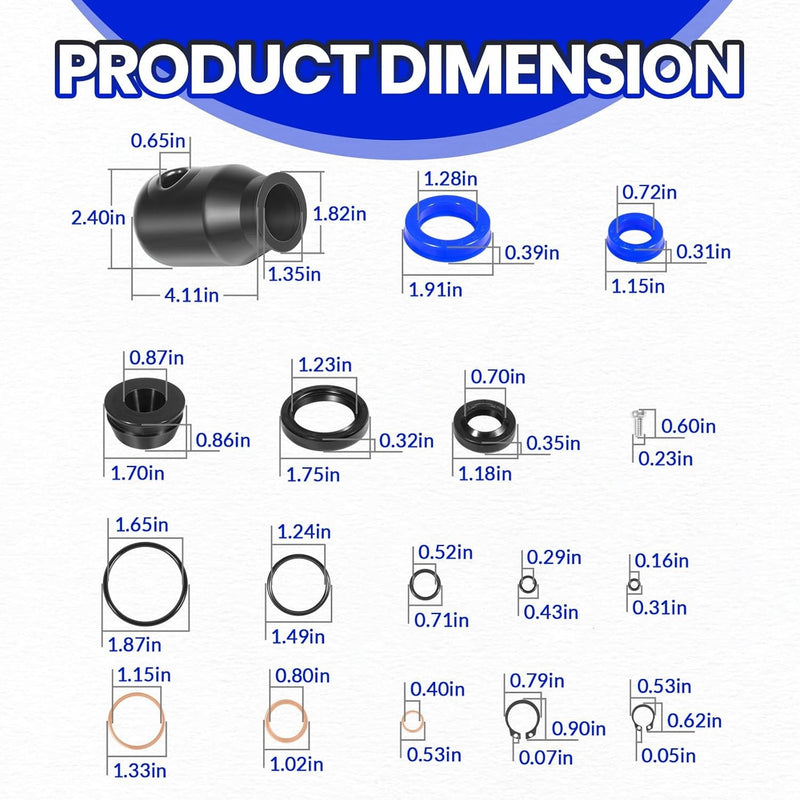 200064-901 Hydraulic Seal Rebuild Kit for Multiton Pallet Jack TM M J Series
