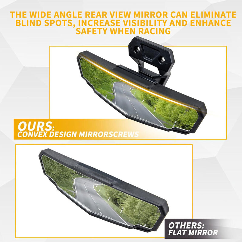 Rear View Center Mirror Convex 2883763 for Polaris RZR PRO XP /4 UTV 2020-2025