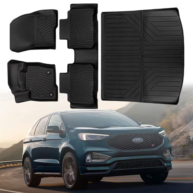Floor Mats & Cargo Liner Car Cover Protection Waterproof for 2015-24 Ford Edge
