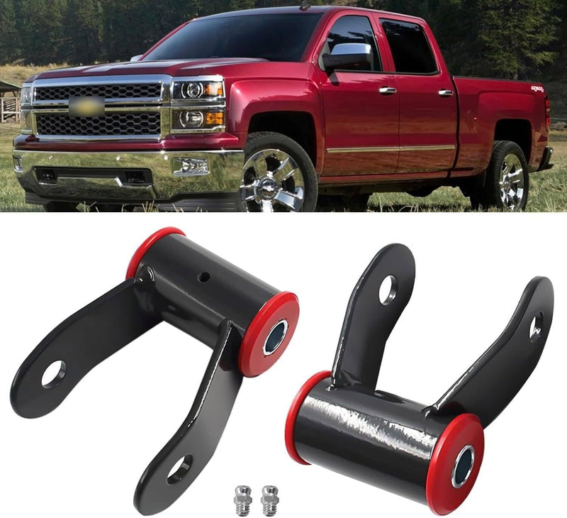 710515 Rear Shackles Lift 1" for Chevy Silverado Sierra 1500 Truck 1988-2018