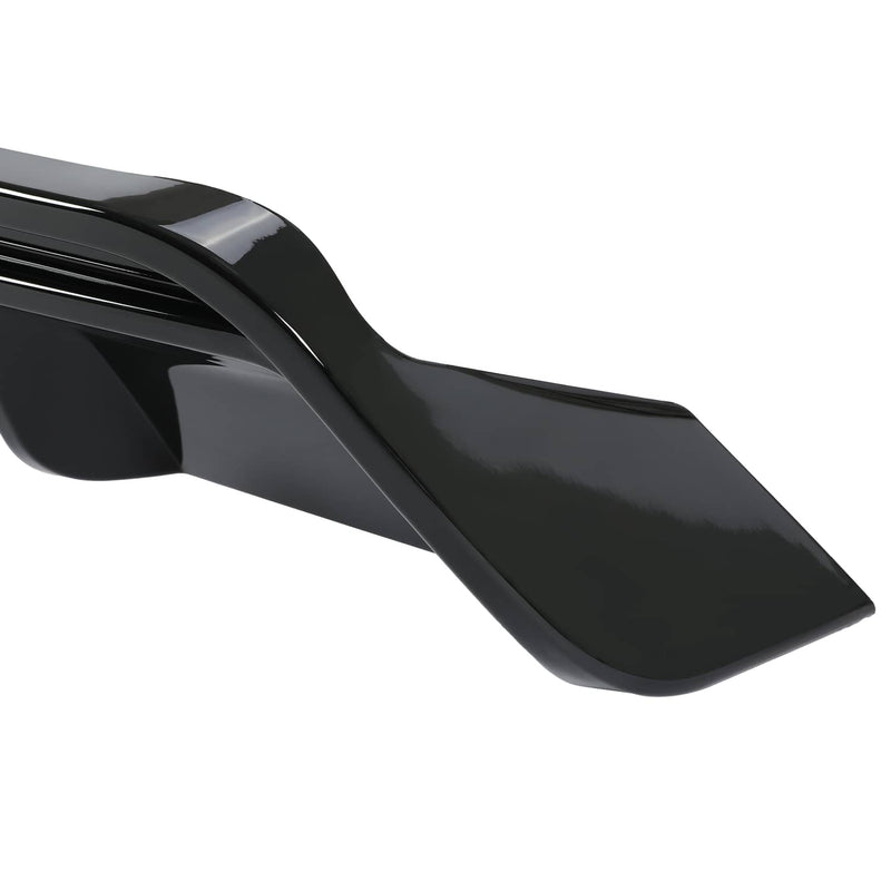 DURAFORCE Shark Fin Rear Bumper Diffuser Glossy Black for Toyota Camry SE XSE 2018-2023