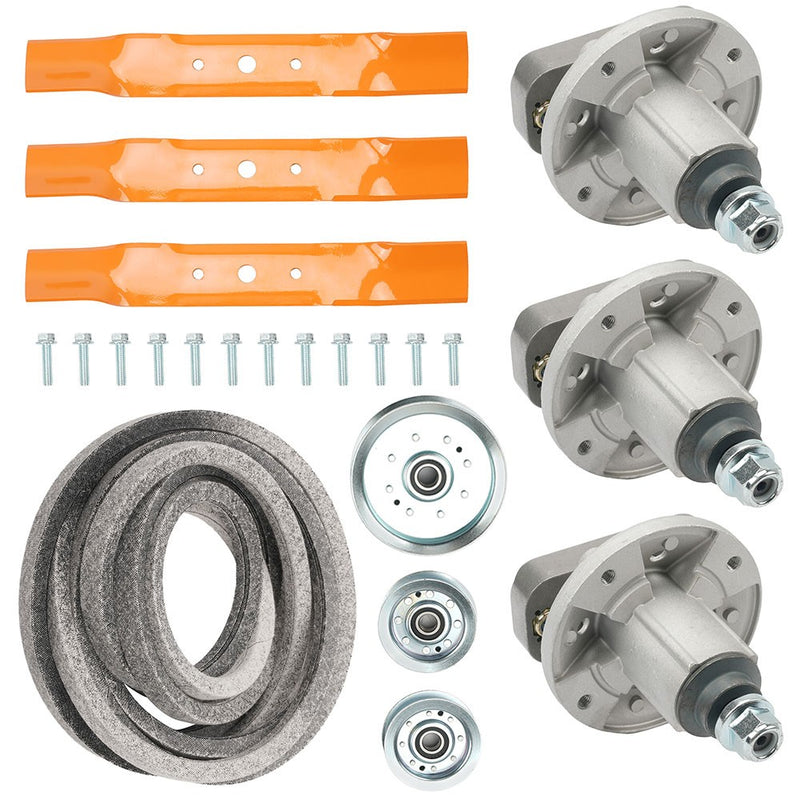 Deck Rebuild Kit 48 Inch for John Deere L120 L130 Spindle Blade Belt Idler