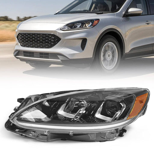 DURAFORCE Left Driver Side Halogen Headlight Assy w/Bulb for Ford Escape 2020 2021 2022