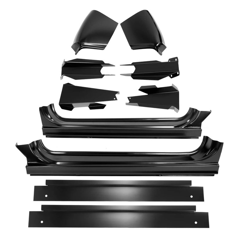 DURAFORCE Rocker Panel Cab Corner Support Mount Floor Pan for Chevy for GMC C/K K10 12PC