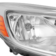 DURAFORCE Chrome Headlight Headlamp Replacement Passenger Side for Ford Focus 2012 13 14