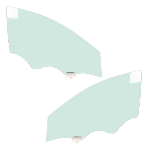DURAFORCE Front Door Window Glass for Hyundai Sonata 15-19 Left Right Side Light Green