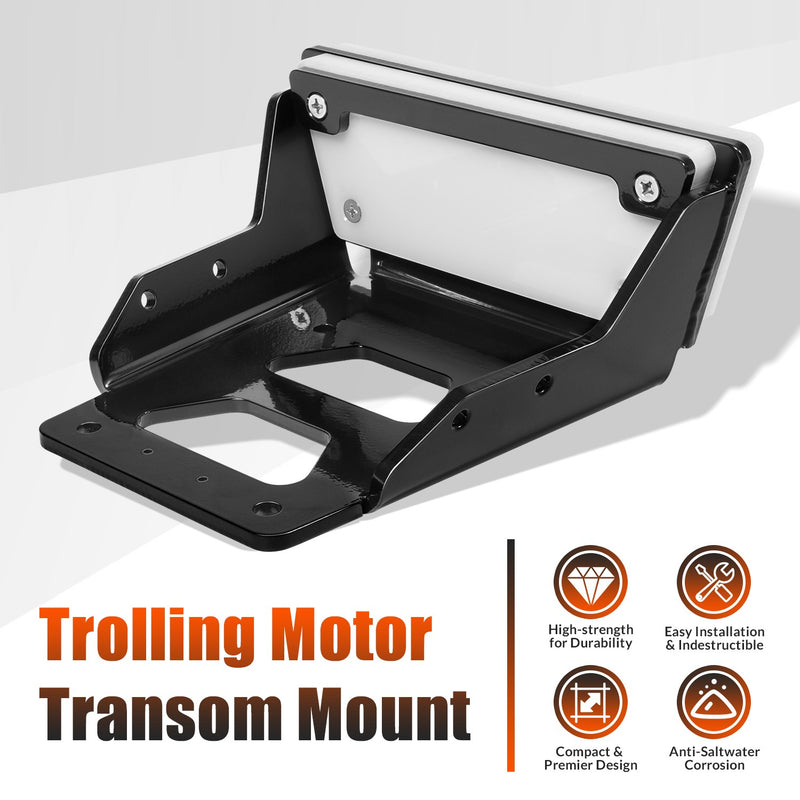 Transom Trolling Motor Mount for Kayaks 3.75" x 4.75" Bolt Pattern 6mm Thick