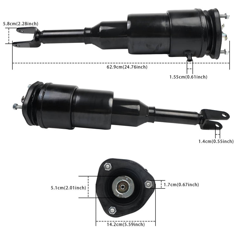 2Pcs Front Air Suspension Shock Struts for Lexus LS460 LS460L 4801050150