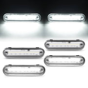 DURAFORCE Clear Front Rear LED Side Marker Light for Mazda Miata MX-5 1990-2005 4PCS