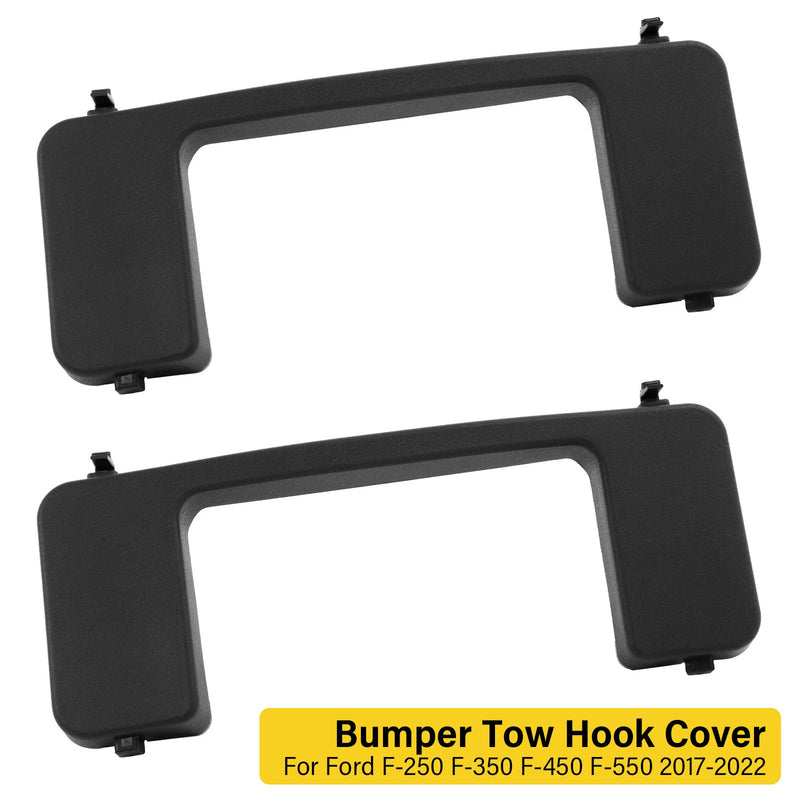 Tow Hook Cover Cap for Ford F250 F350 Super Duty XL XLT 17-22 Pair