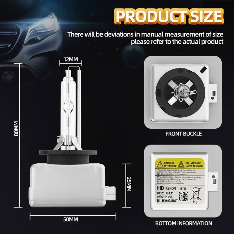 HID Headlight High-Low LED Fog Light Bulbs for BMW X5 2007-2015 White
