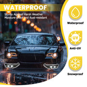 DURAFORCE LED Fog Lights for Chrysler 300 2015-2024 Front Driver Passenger Side Black