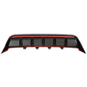 DURAFORCE Shark Fin Rear Bumper Diffuser Glossy Black for Toyota Camry SE XSE 2018-2023