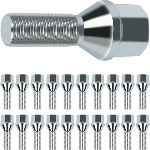 DURAFORCE 12x1.25 Wheel Lug Nuts 20PCS for Jeep Cherokee Compass Dodge Dart Chrysler 200