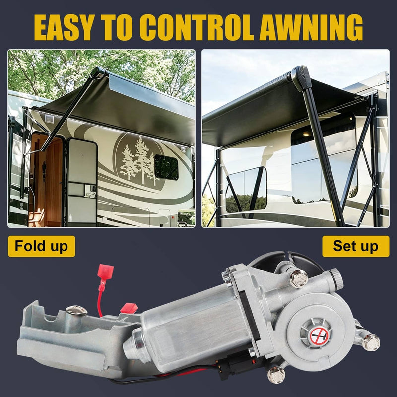 R001326BLK RV Awning Motor Drive Repair Kit Assembly for Carefree Travel'R Patio