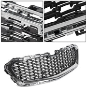 DURAFORCE Front Bumper Center Grill Chrome Grille for 2014-2016 for Chevrolet Malibu