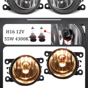 DURAFORCE Pair For Ford Explorer 2011-2015 Clear Lens Fog Lights Bumper Lamps 2Pcs New