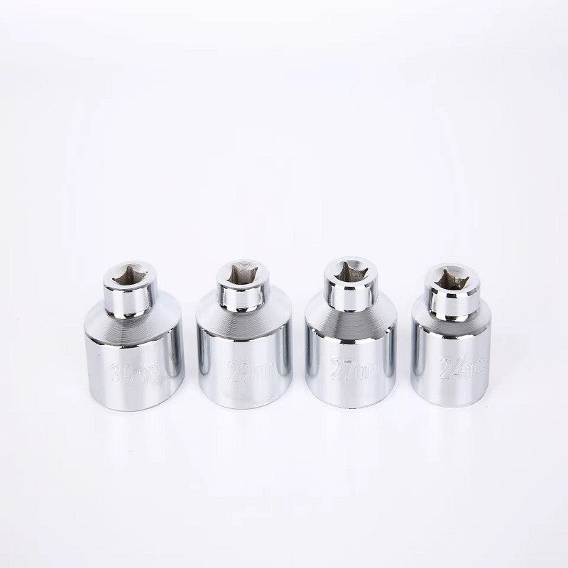 7PCS Oil Filter Socket Set Cup Socket Tool Set Cap Wrench 24 27 29 30 32 36 38mm
