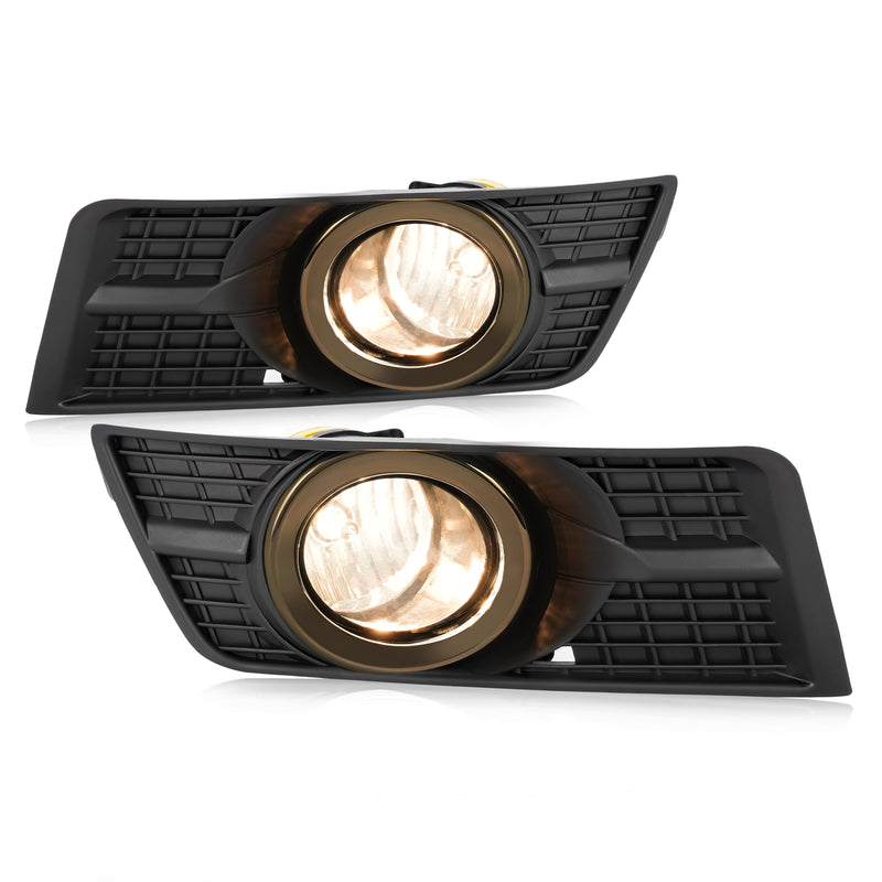 Fog Lights With Bezel Bumper Lamp Cover for Cadillac SRX 2010-2016 Pair