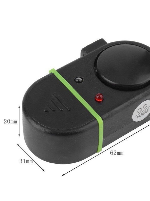 4PCS Fishing Bite Alarm Electronic LED Clip On Fish Rod Sound Alarm