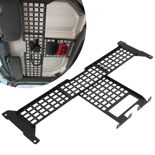 DURAFORCE Interior Hard Roof Rack Molle Panel for Jeep Wrangler JL JLU Gladiator JT 18-26