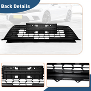 DURAFORCE Front Bumper Black Mesh Low Grill W/License Plate Bracket For 22-23 Honda Civic