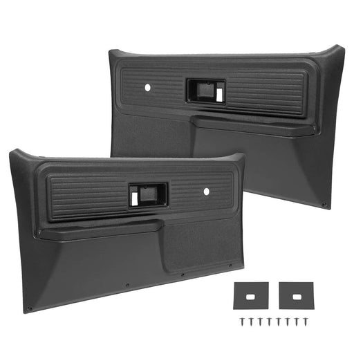 DURAFORCE Inner Door Panels Black Plastic Left Right for Chevrolet for GMC Truck 1977-1980