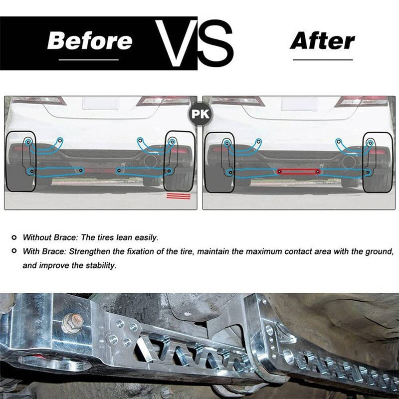 Rear Suspension Lower Control Arm Subframe Brace Kit for Honda Civic EK 96-00