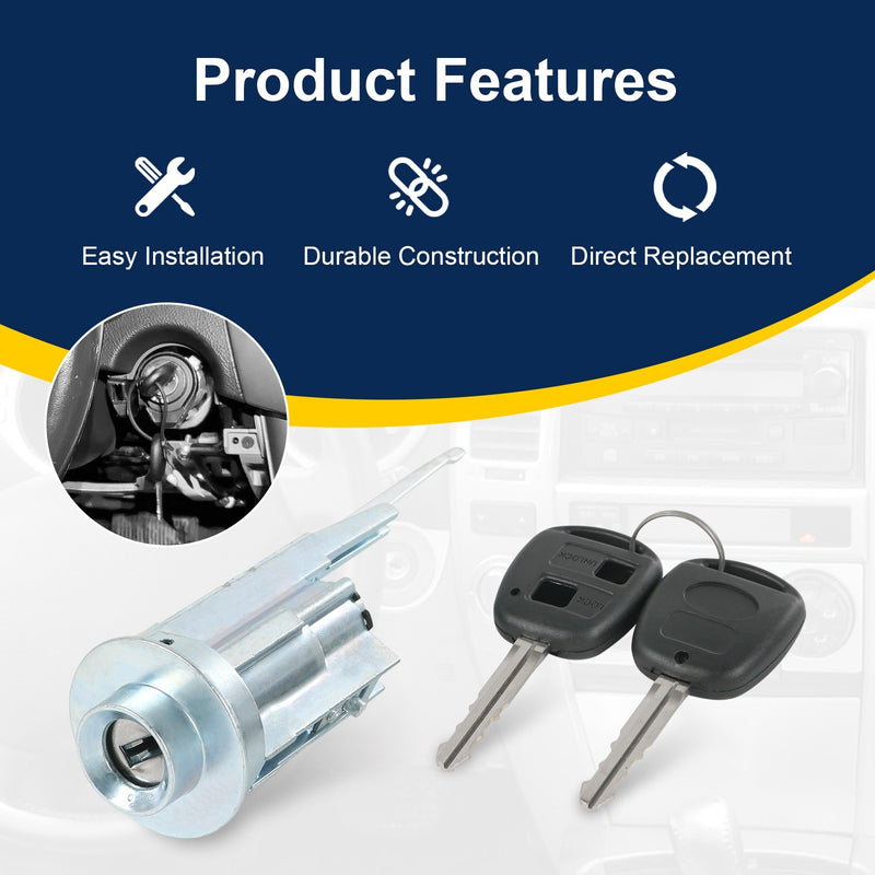 Ignition Lock Cylinder Switch with 2 Keys for 2003-2006 Tundra 2001-2007 Sequoia